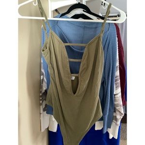 Olive Green Tobi Bodysuit